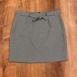 Loft Houndstooth Skirt